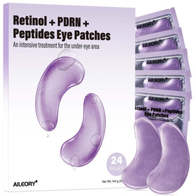 AILEORY PDRN Retinol Peptides Under Eye Patches packaging front view