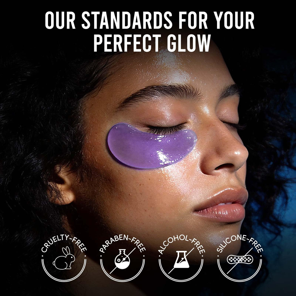 AILEORY PDRN Retinol Peptides Under Eye Patches showing gel pad fit