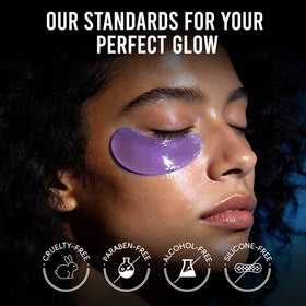 AILEORY PDRN Retinol Peptides Under Eye Patches showing gel pad fit