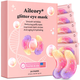 AILEORY Under Eye Patches 24 Pairs front view with tri-color gel
