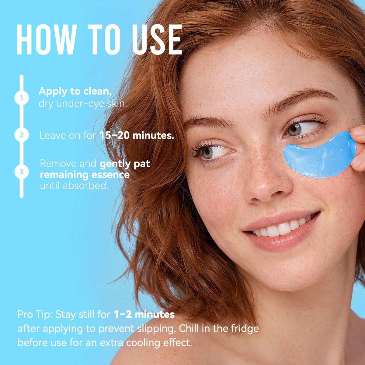 AILEORY Under Eye Patches in use during self-care routine