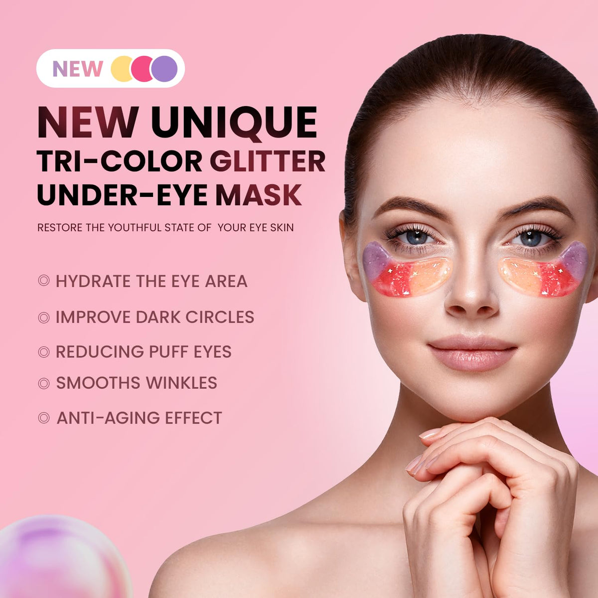 AILEORY Under Eye Patches packaging with product details