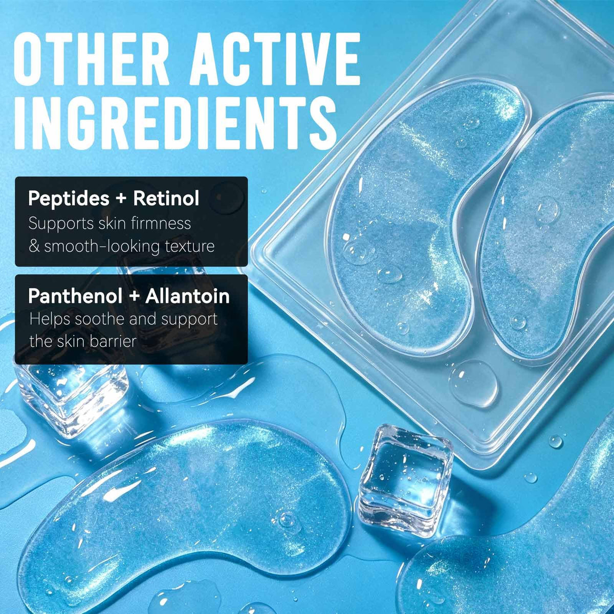 AILEORY Under Eye Patches with ingredients list on back