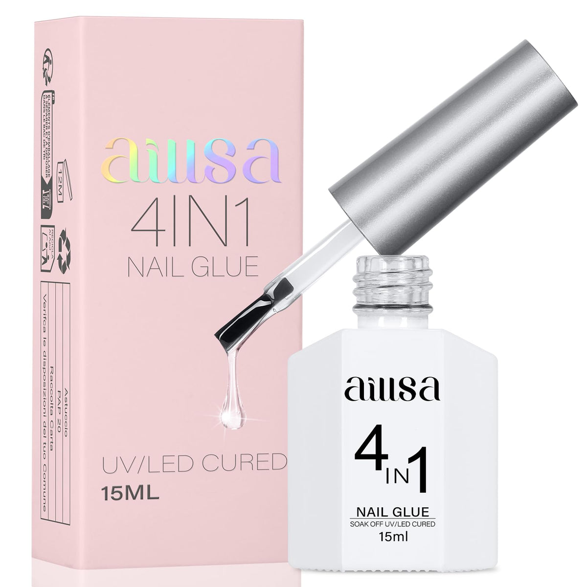 AILLSA 4 in 1 Nail Glue Gel 15ML front view