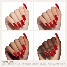 AILLSA Cherry Red Gel Nail Polish packaging with product details