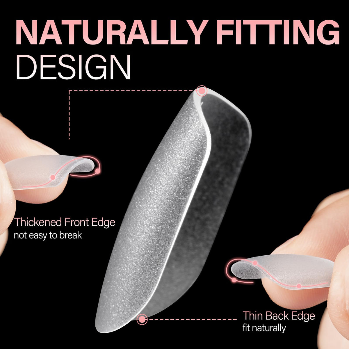 AILLSA Extra Short Square Nail Tips displayed with nail polish