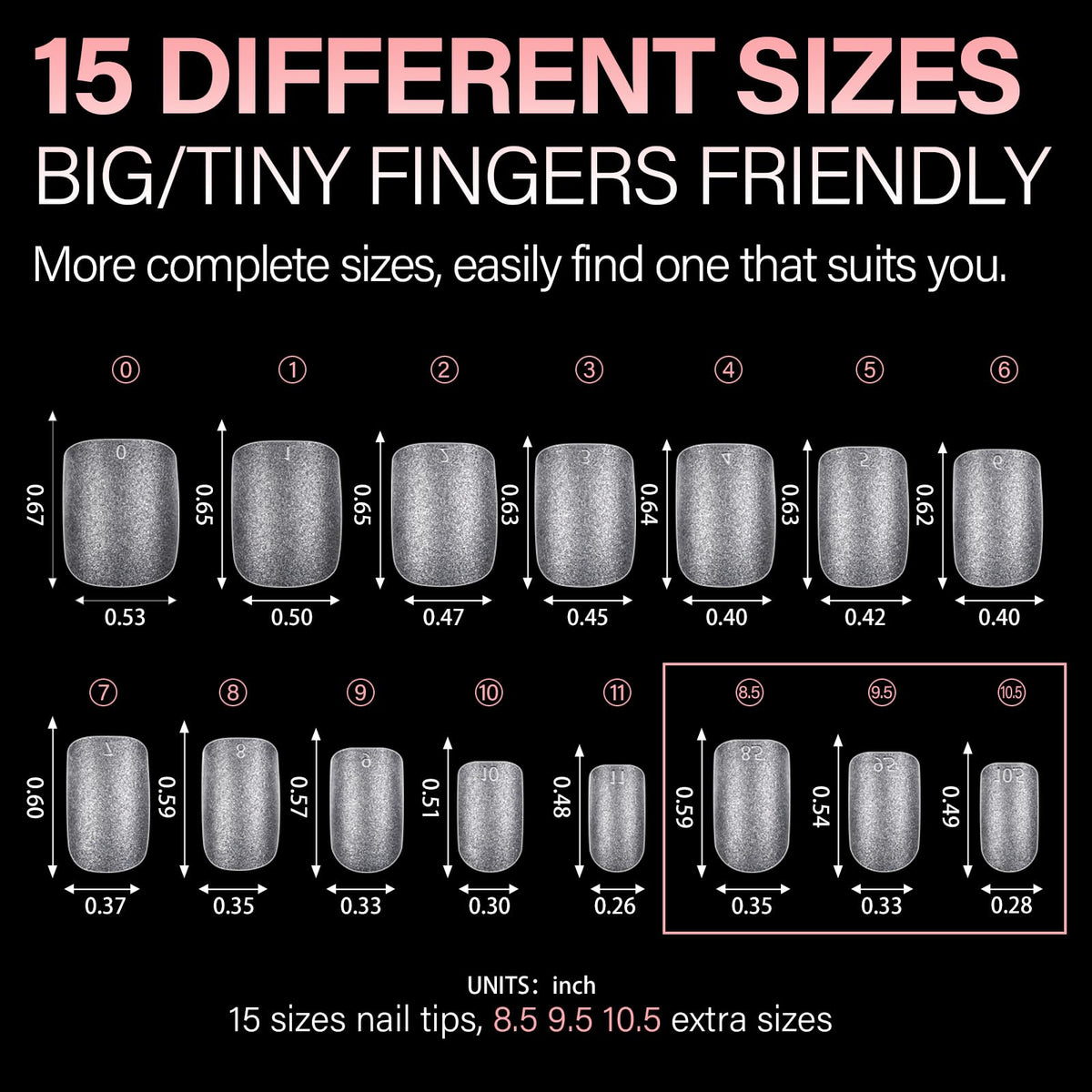 AILLSA Extra Short Square Nail Tips in a beauty setting