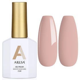 AILLSA Gel Nail Polish Nude Cappuccino 9g front view