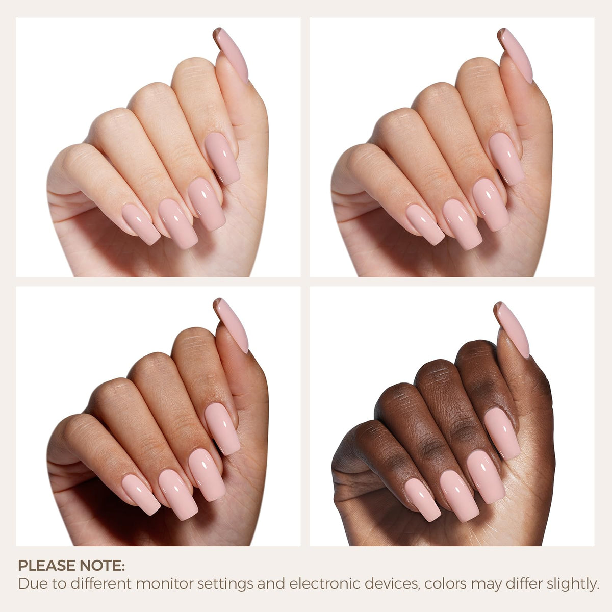 AILLSA Gel Nail Polish Nude Cappuccino 9g with nail art accessories