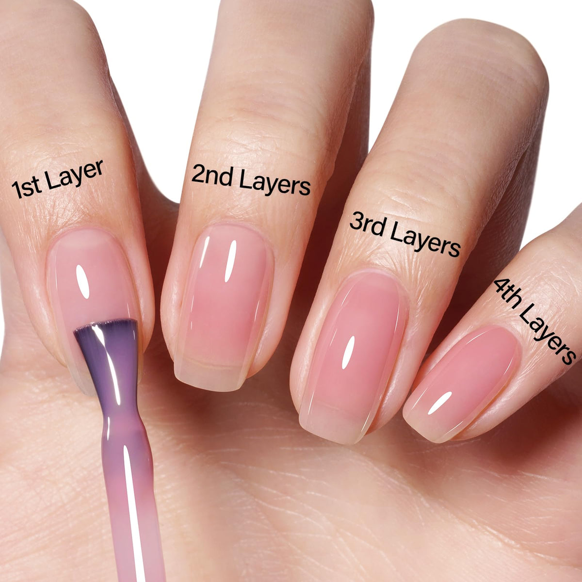 AILLSA Gel Nail Polish Nude Pink bottle with packaging