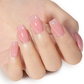 AILLSA Gel Nail Polish Nude Pink swatch on nails