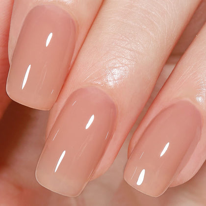AILLSA Jelly Nude Gel Polish Dark Nude front view