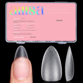 AILLSA Medium Almond Nail Tips 450PCS pack front view