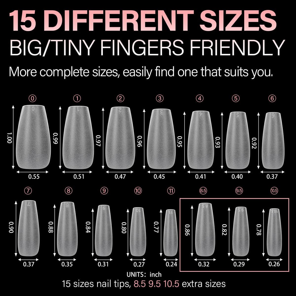 AILLSA Medium Coffin Nail Tips in a DIY nail art setup