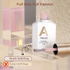 AILLSA Milky Pink Gel Nail Polish packaging