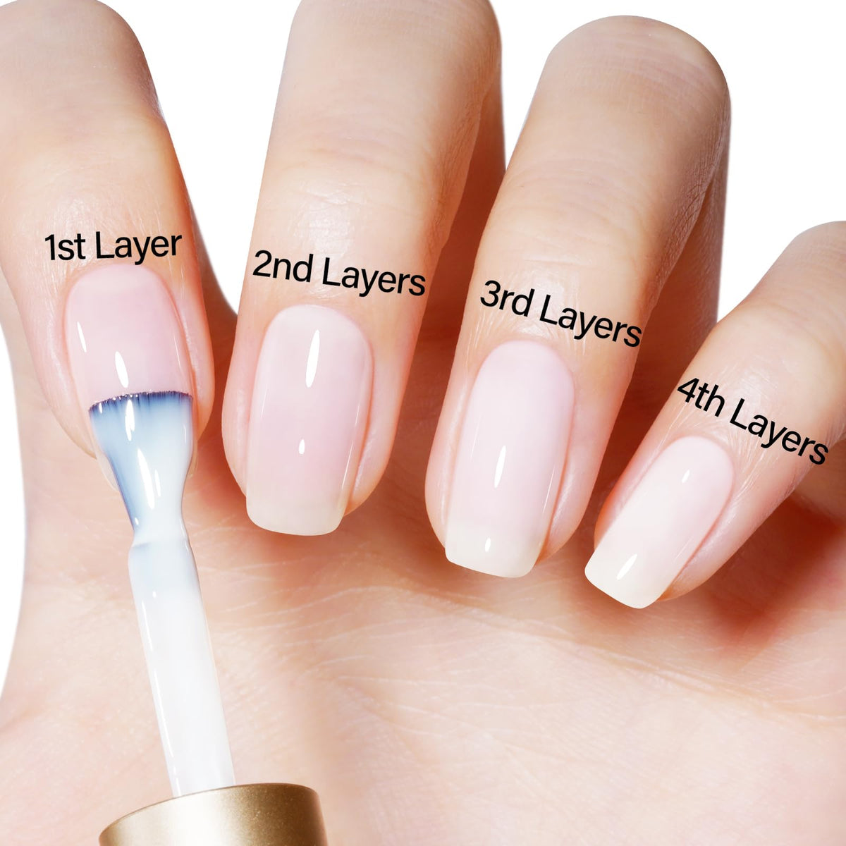 AILLSA Milky White Gel Nail Polish packaging with product details