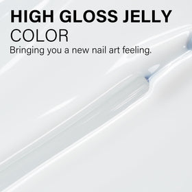 AILLSA Milky White Gel Nail Polish with brush for easy application