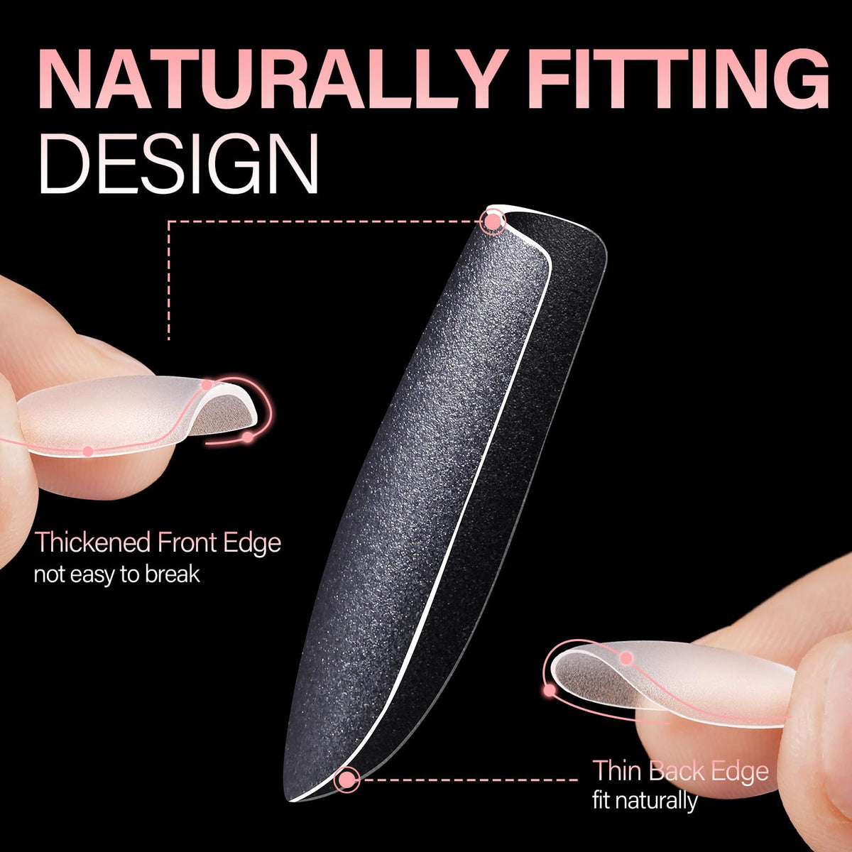 AILLSA nail tips displayed in packaging