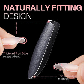 AILLSA nail tips displayed in packaging
