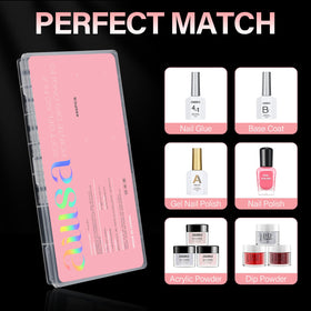 AILLSA nail tips in a DIY nail art setup