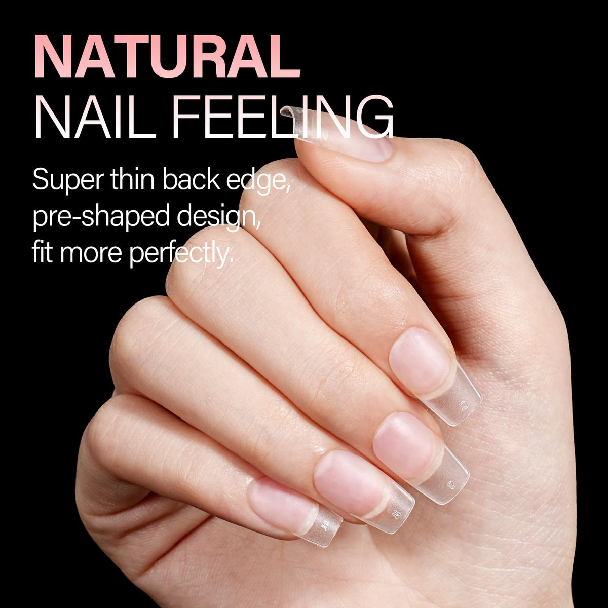 AILLSA nail tips with nail polish and dip powders