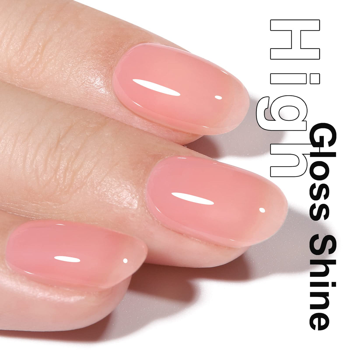 AILLSA Nude Gel Polish bottle showing the translucent formula