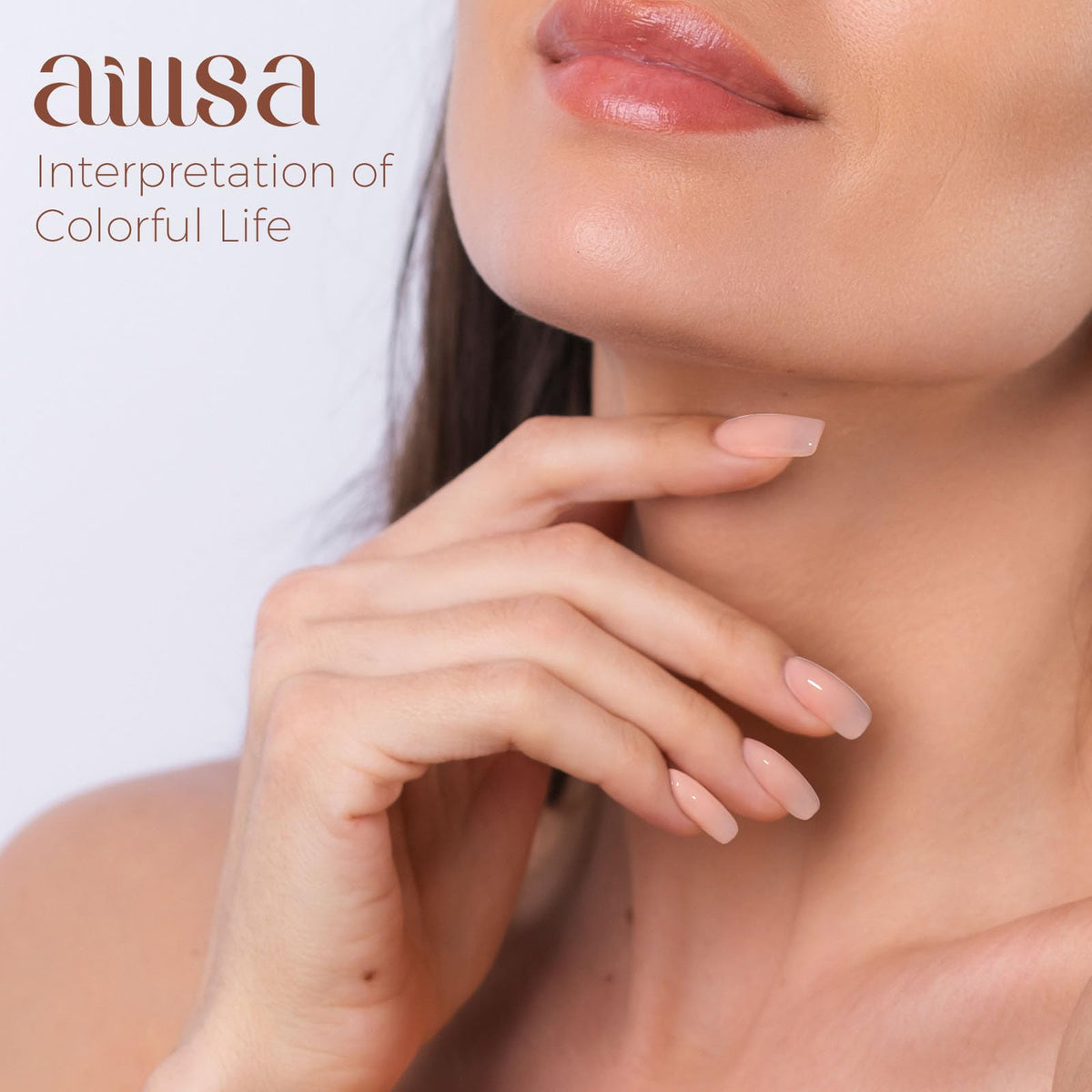 AILLSA Nude Gel Polish bottle with brush