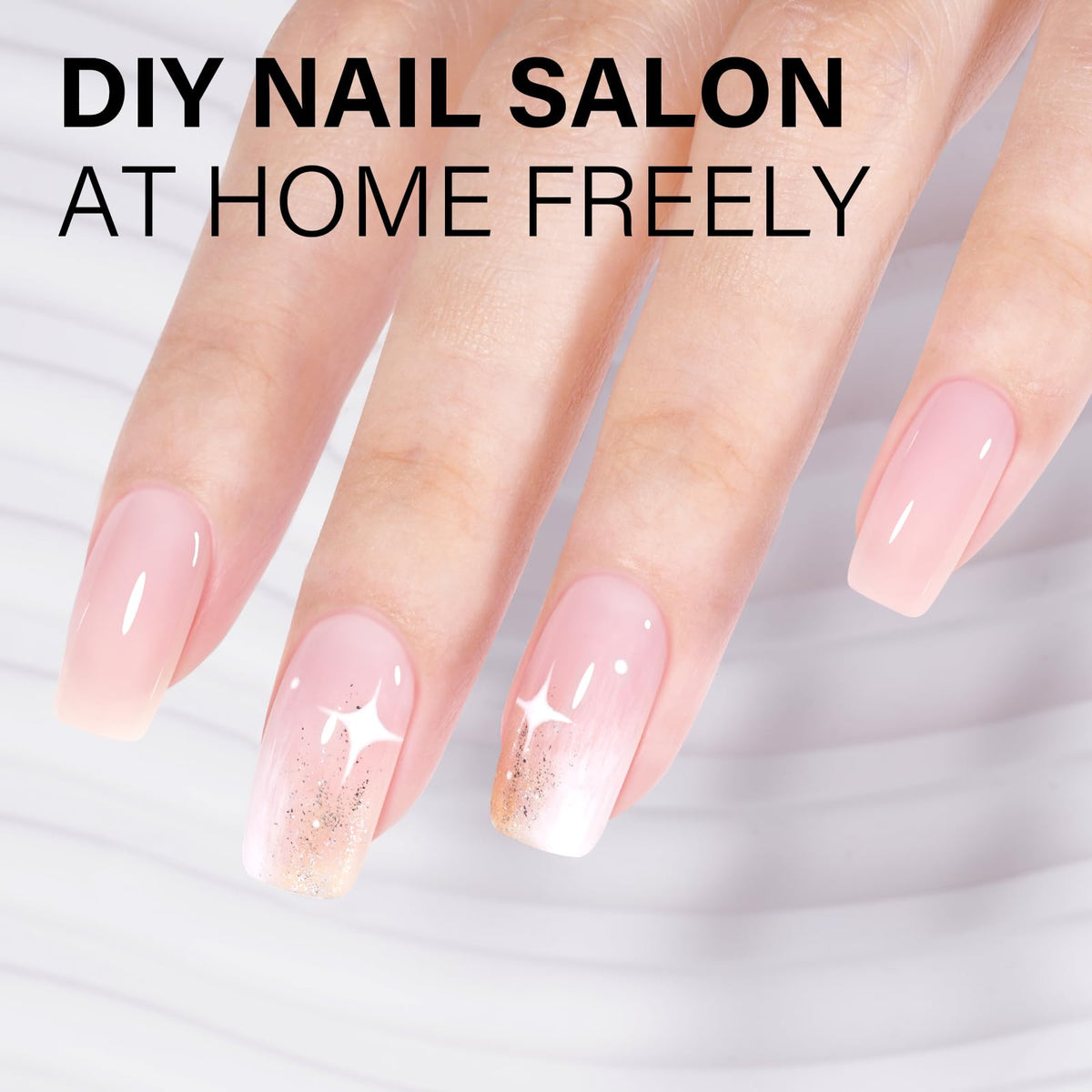 AILLSA Nude Gel Polish Gray Pink close-up of brush