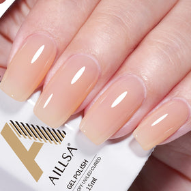 AILLSA Nude Gel Polish Light Milky front view
