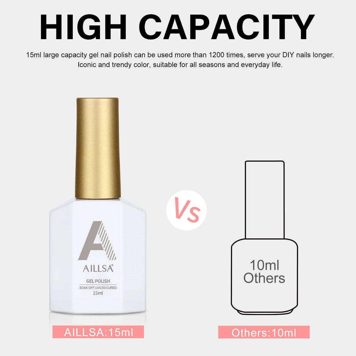 AILLSA Nude Gel Polish with UV lamp for curing