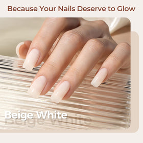 AILLSA Off White Gel Nail Polish bottle side view