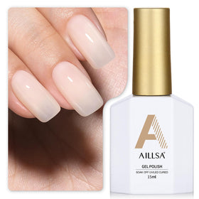 AILLSA Off White Gel Nail Polish front view 68g