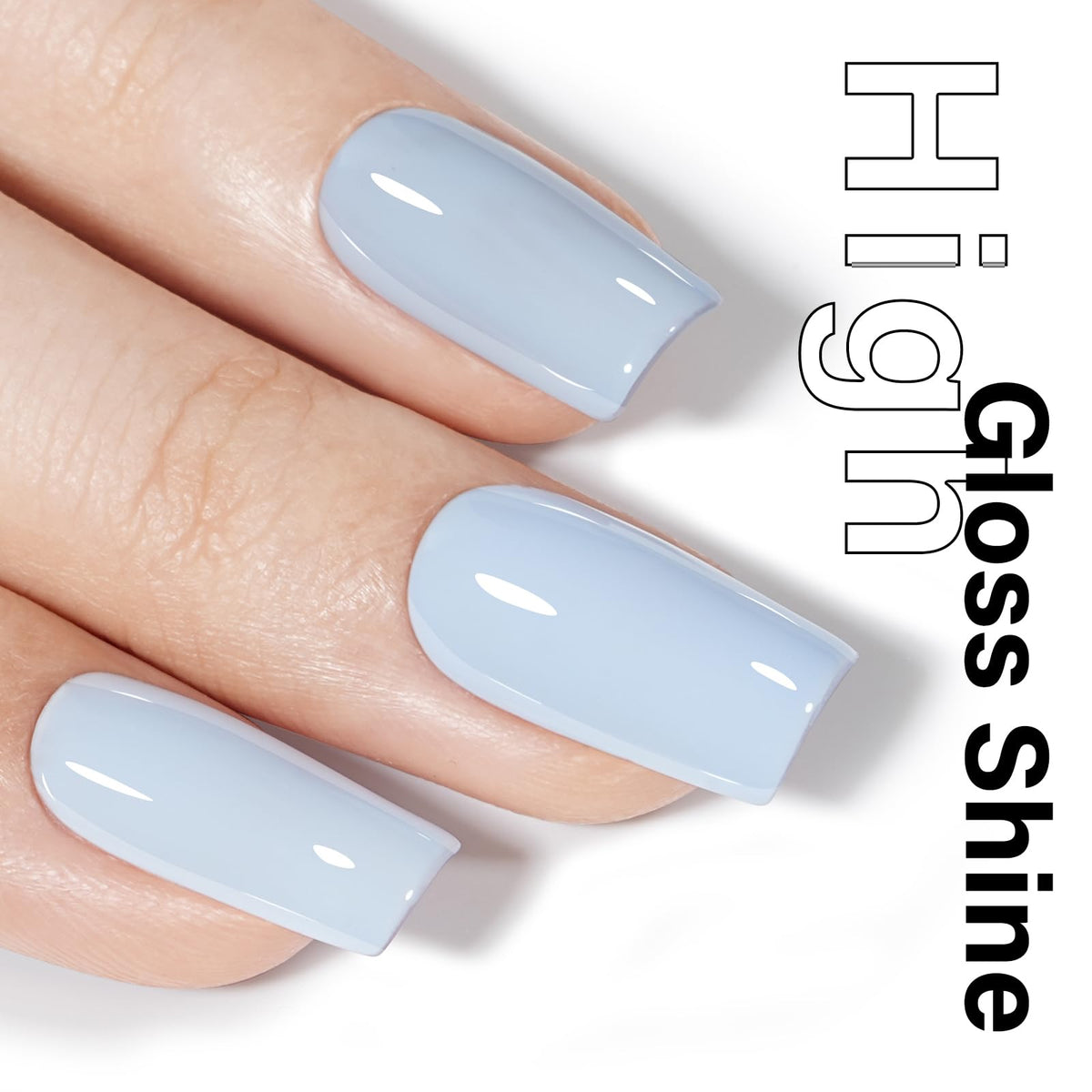 AILLSA Pastel Blue Gel Nail Polish bottle side view