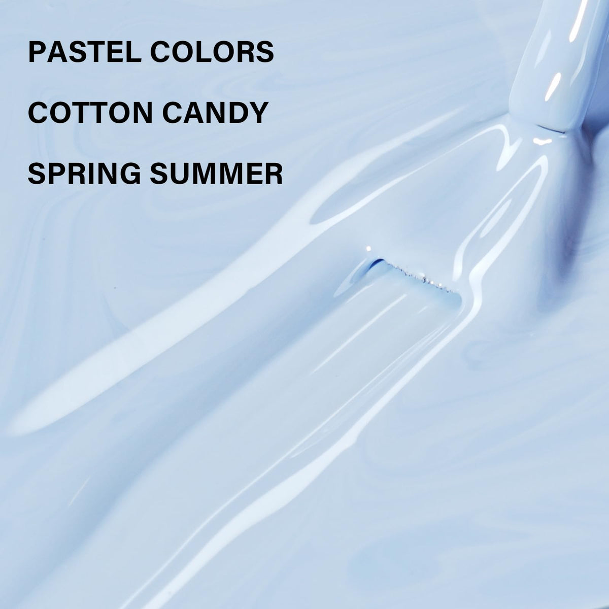 AILLSA Pastel Blue Gel Nail Polish on a nail care table