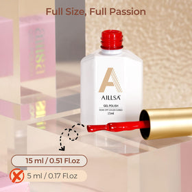 AILLSA Red Gel Nail Polish packaging