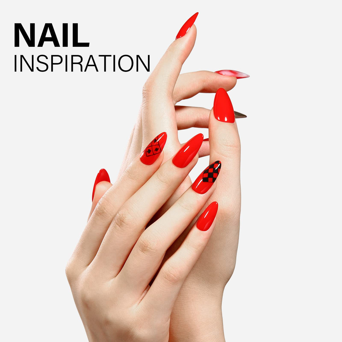 AILLSA Ruby Red Gel Nail Polish brush and bottle
