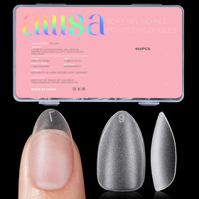 AILLSA Short Almond Nail Tips 450PCS front view