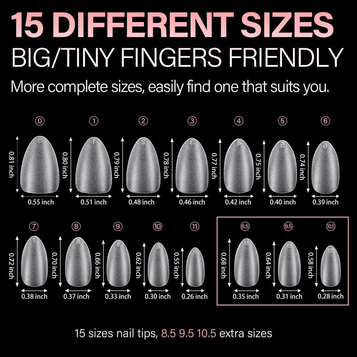 AILLSA Short Almond Nail Tips lifestyle scene