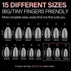 AILLSA Short Almond Nail Tips lifestyle scene