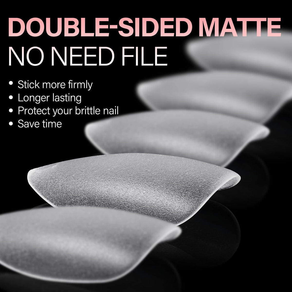 AILLSA Short Almond Nail Tips packaging