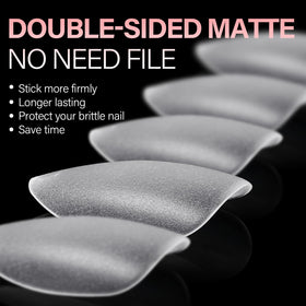 AILLSA Short Almond Nail Tips packaging