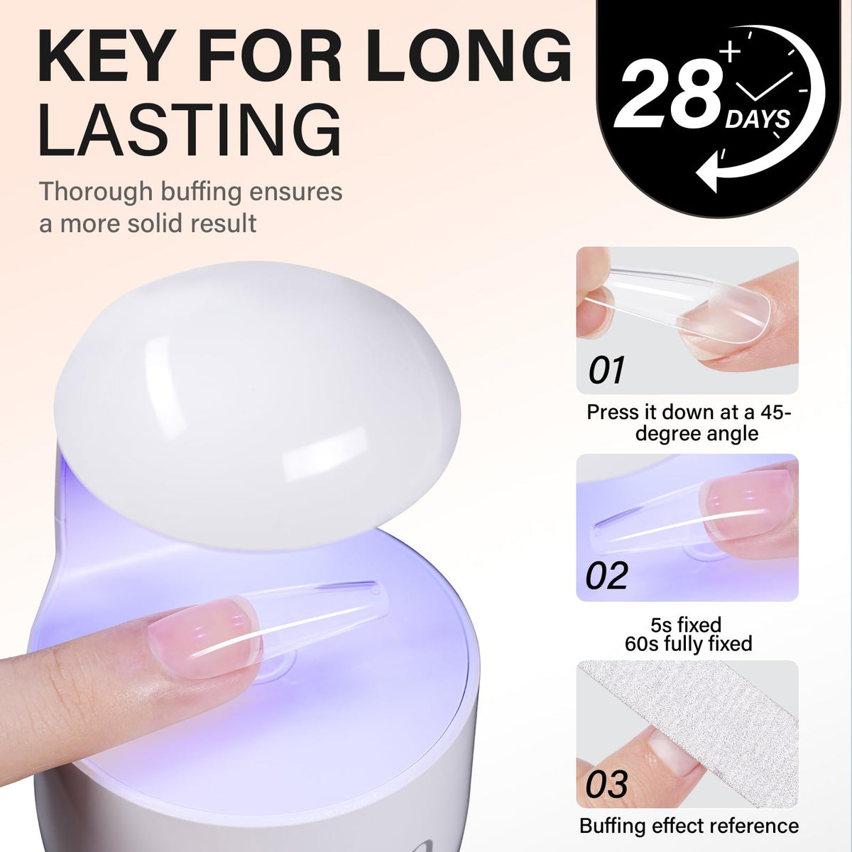 AILLSA Solid Gel Nail Glue 32g application process