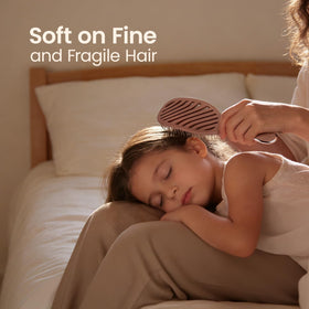 AIMIKE Detangler Hair Brush bristles close-up highlighting softness