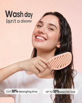 AIMIKE Detangling Brush with water droplets for wet hair use