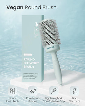 AIMIKE NaturaVol Large Round Brush in a lifestyle setting