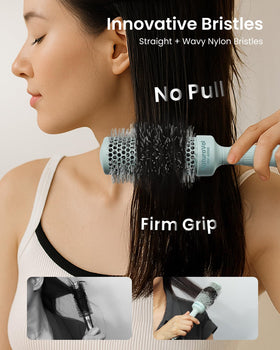 AIMIKE NaturaVol Round Brush in lifestyle setting during blow drying