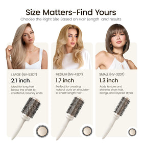 AIMIKE NaturaVol Round Brush included hair clips