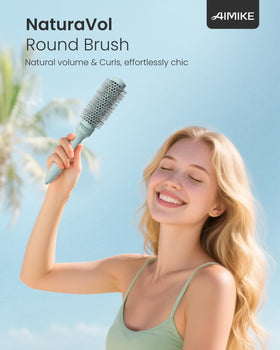 AIMIKE NaturaVol Small Round Brush packaging display