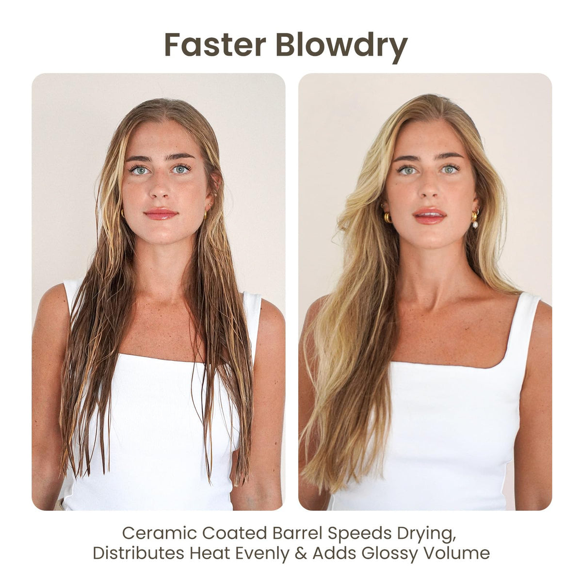 AIMIKE Round Hair Brush alongside hair clips
