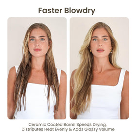 AIMIKE Round Hair Brush alongside hair clips